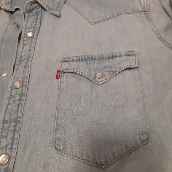 Levi's Shirt Style Jeans Rétro Lightweight XL Women - Picture 3 of 8